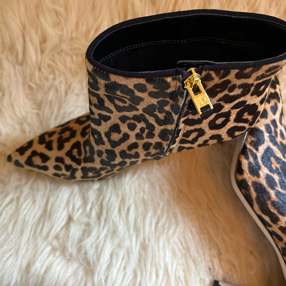 Sam Edelman Animal print Genuine Calf hide Ankle boots Stiletto Heel - Picture 13 of 14